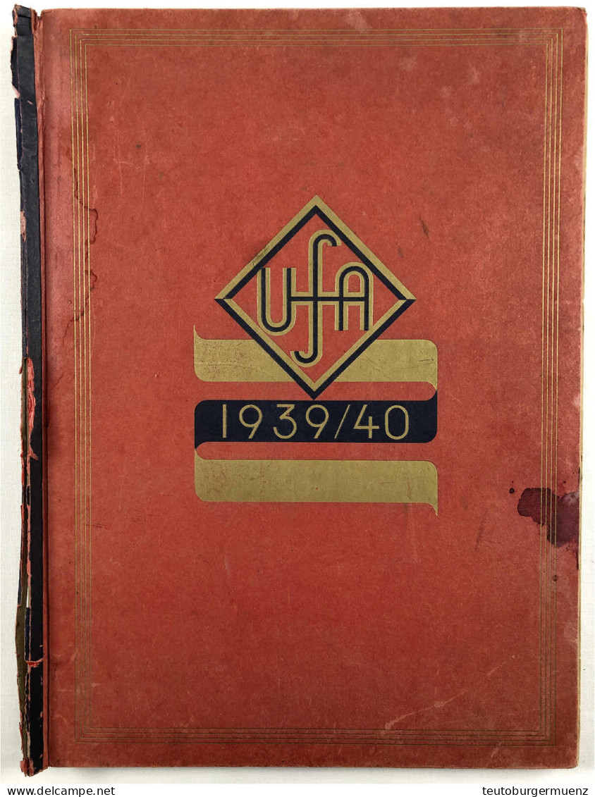 Originalmappe UFA 1939/40 Mit Dem Kinoprogramm Der Zeit (inkl. "Legion Condor"). 45 X 33 Cm. Einband Beschädigt - Autres & Non Classés