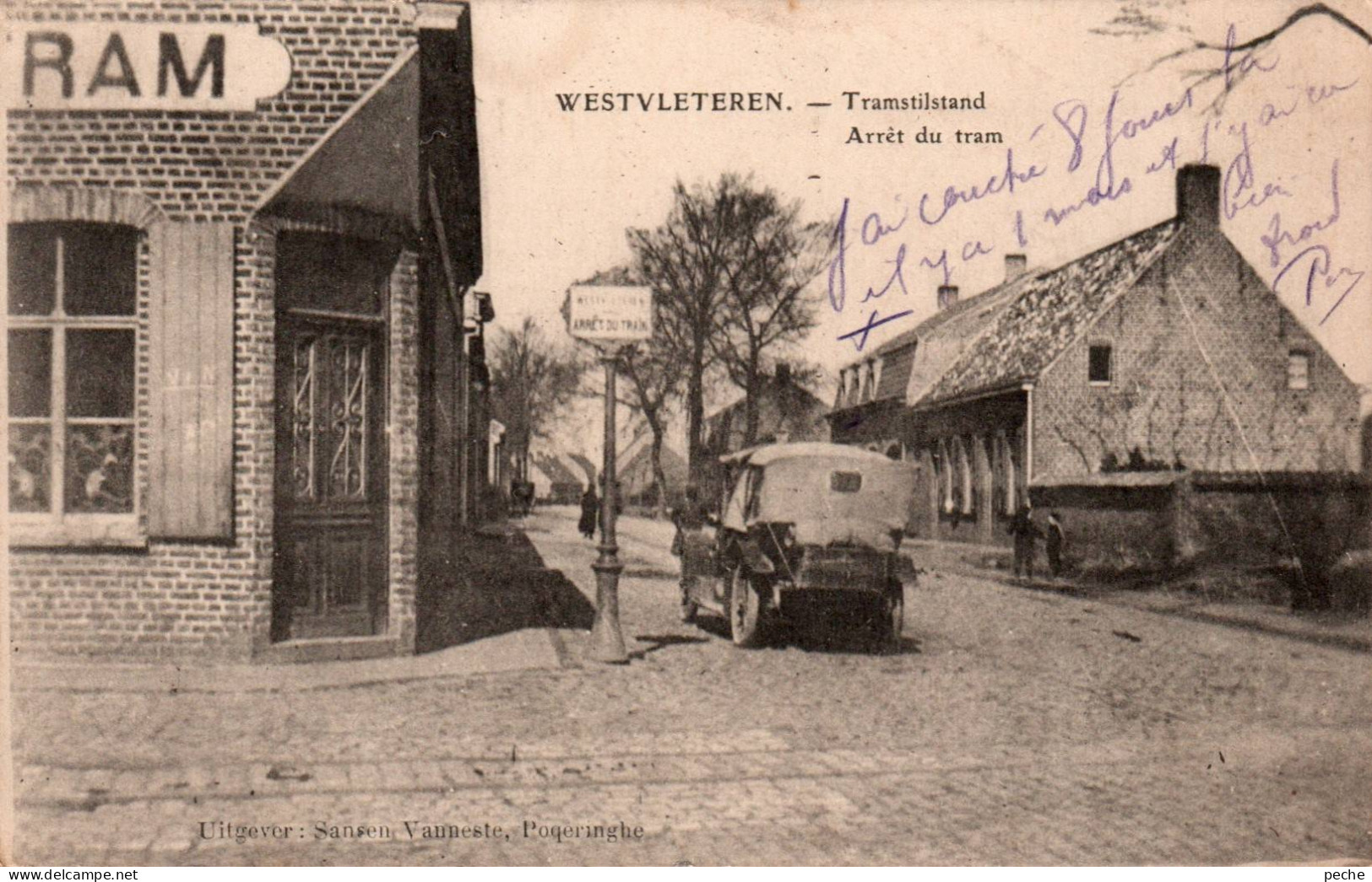 N°115964 -cpa Westvleteren -arrêt Du Tramway- - Vleteren