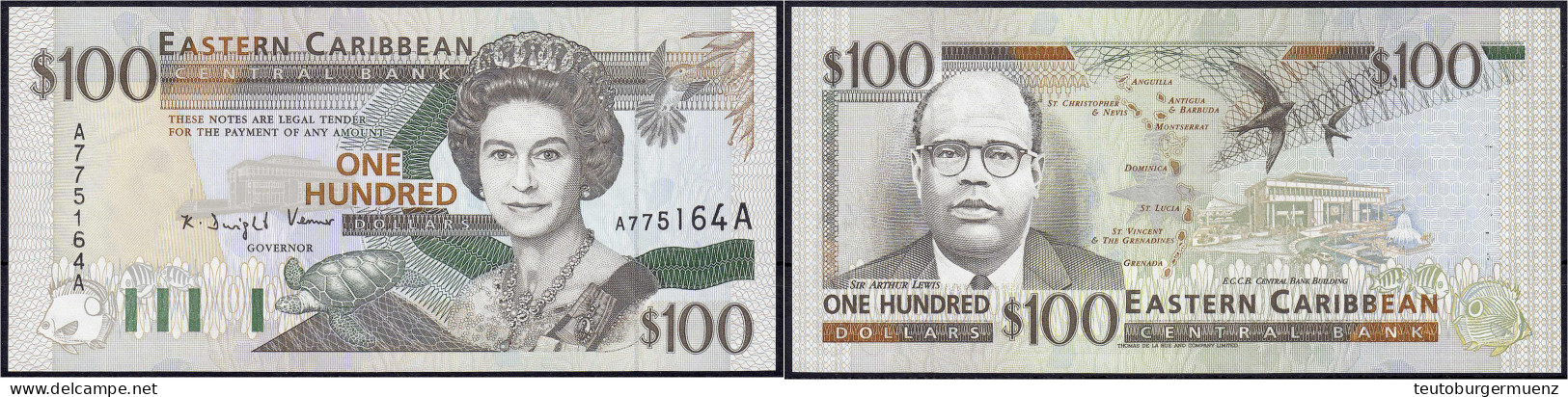 100 Dollars O.D. (1994). I, Sehr Selten. Pick 35a. - Caraïbes Orientales