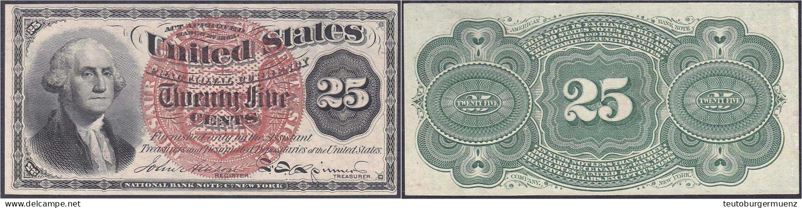 25 Cents 3.3.1863. II. Pick 118. - Sonstige & Ohne Zuordnung