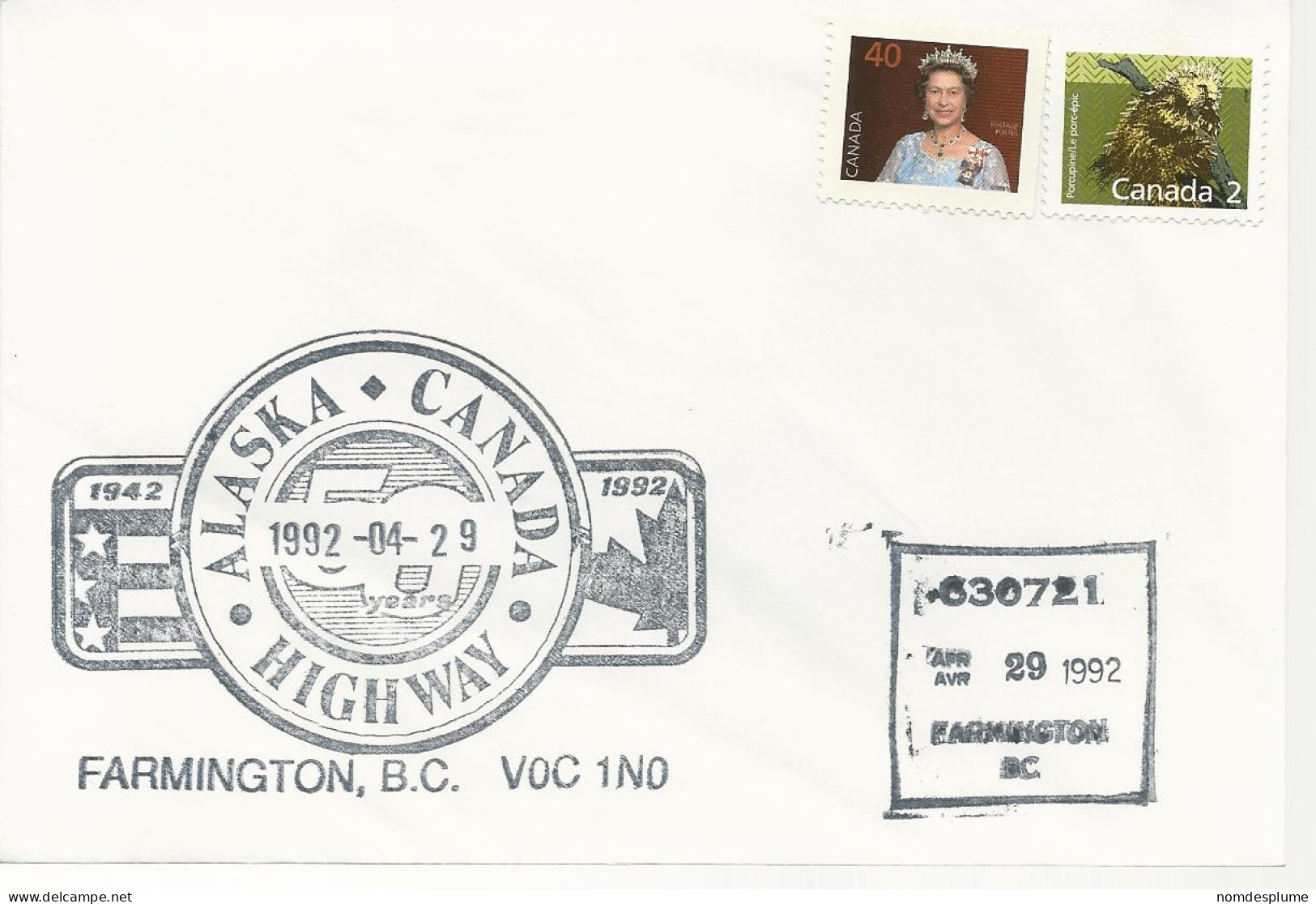 24388) Canada  Farmington Postmark Cancel Enclosure Photograph - Briefe U. Dokumente