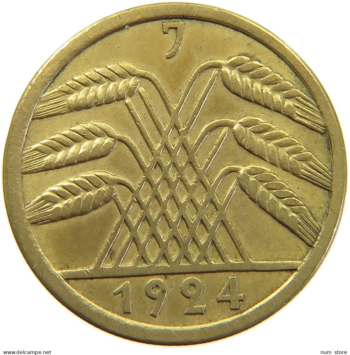 WEIMARER REPUBLIK 50 PFENNIG 1924 J  #c067 0377 - 50 Rentenpfennig & 50 Reichspfennig