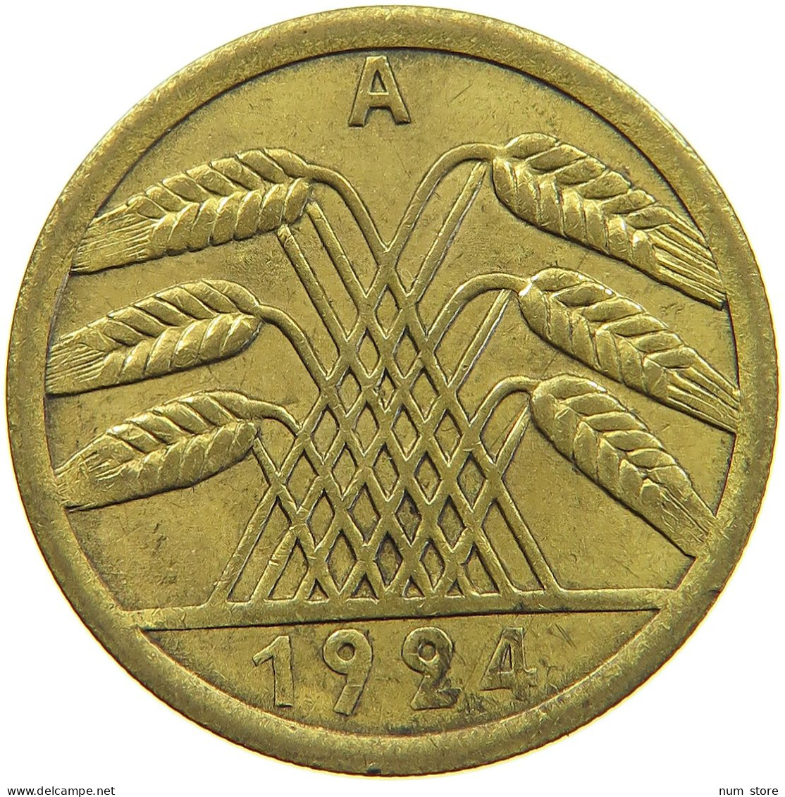 WEIMARER REPUBLIK 50 PFENNIG 1924 A  #c028 0513 - 50 Rentenpfennig & 50 Reichspfennig