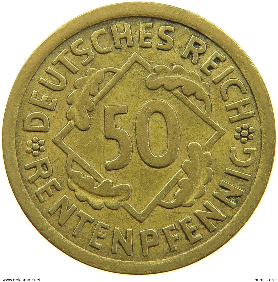 WEIMARER REPUBLIK 50 PFENNIG 1924 A  #a093 0853 - 50 Rentenpfennig & 50 Reichspfennig