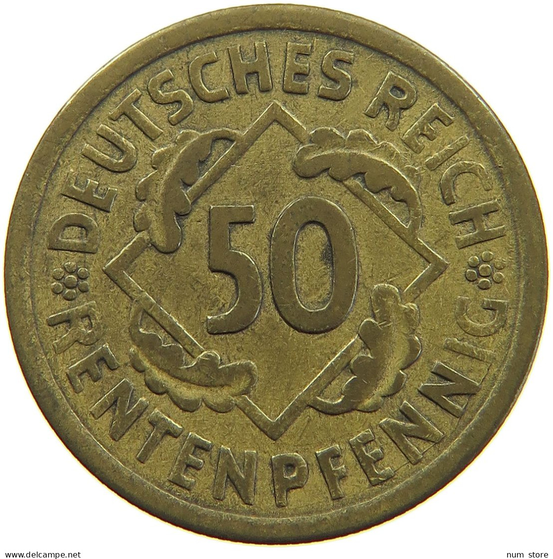 WEIMARER REPUBLIK 50 PFENNIG 1924 A  #a093 0839 - 50 Rentenpfennig & 50 Reichspfennig