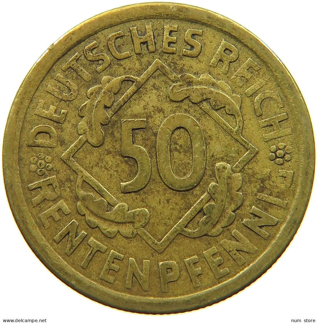 WEIMARER REPUBLIK 50 PFENNIG 1924 A  #a074 0157 - 50 Rentenpfennig & 50 Reichspfennig