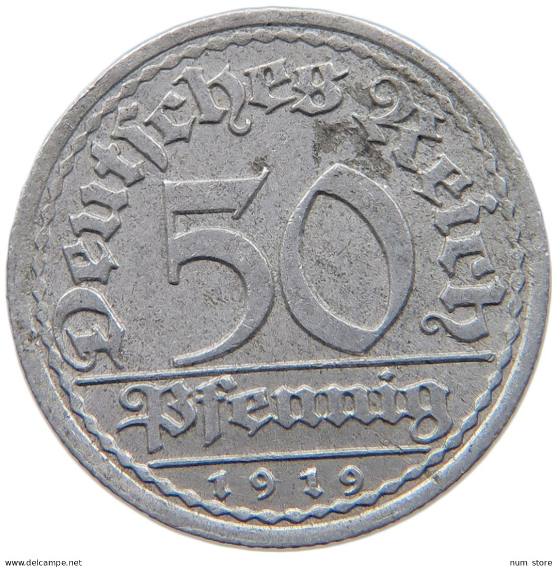 WEIMARER REPUBLIK 50 PFENNIG 1919 A  #c030 0173 - 50 Renten- & 50 Reichspfennig