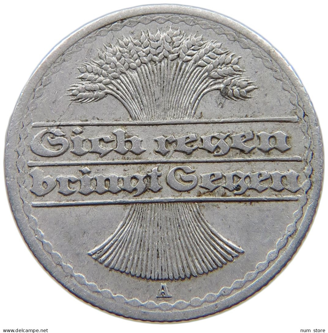 WEIMARER REPUBLIK 50 PFENNIG 1919 A  #a089 0031 - 50 Rentenpfennig & 50 Reichspfennig