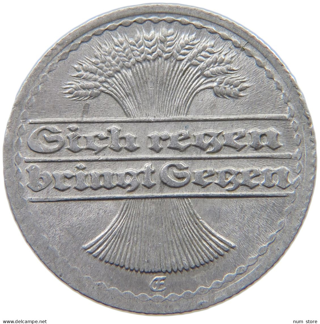 WEIMARER REPUBLIK 50 PFENNIG 1919 E  #c035 0405 - 50 Renten- & 50 Reichspfennig
