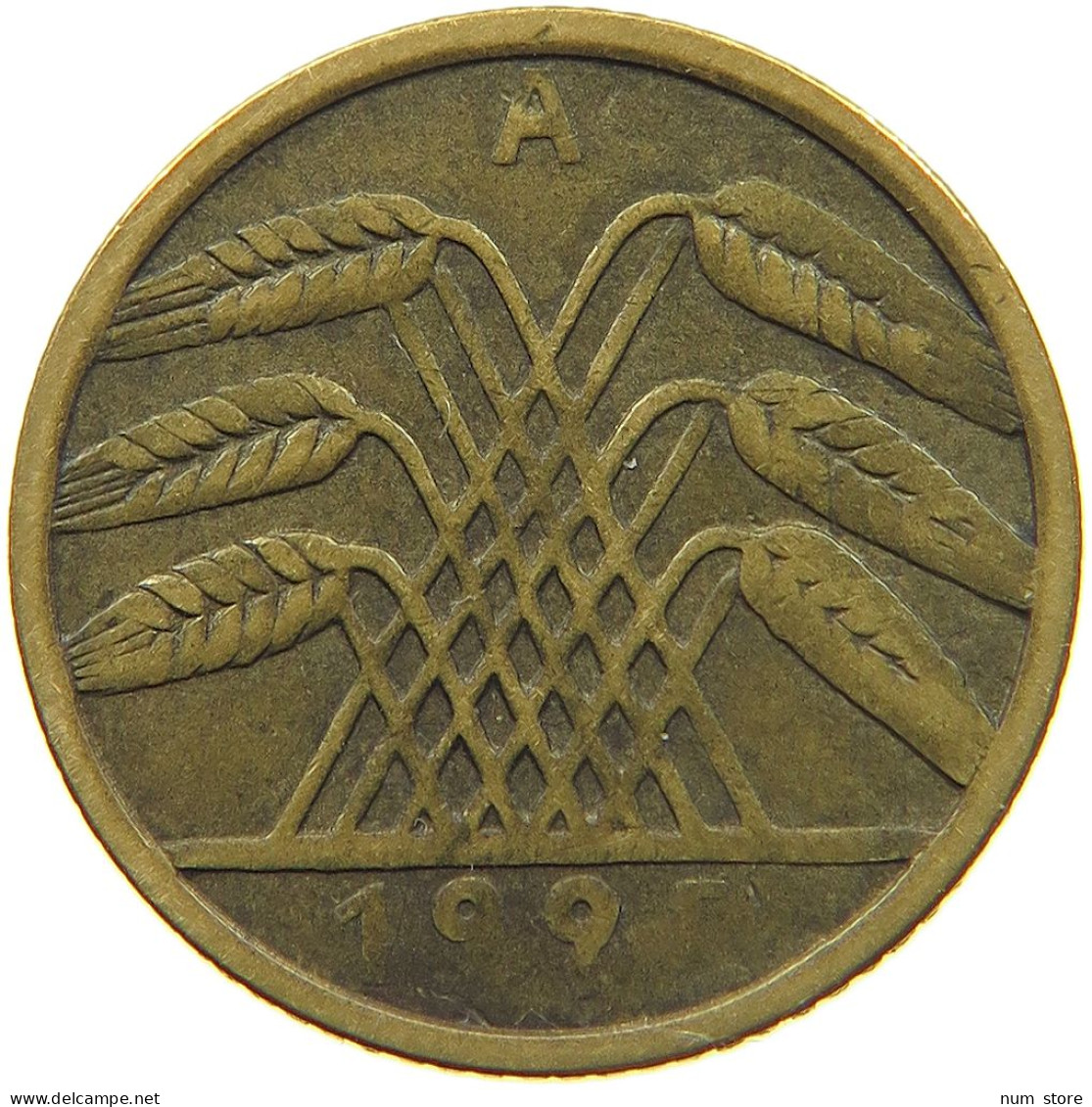 WEIMARER REPUBLIK 5 PFENNIG 1925 A PRÄGESCHWÄCHE #t087 0169 - 5 Rentenpfennig & 5 Reichspfennig