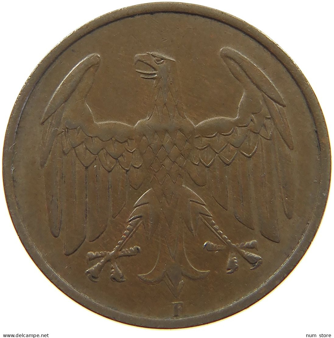 WEIMARER REPUBLIK 4 PFENNIG 1932 F  #c080 0473 - 4 Reichspfennig