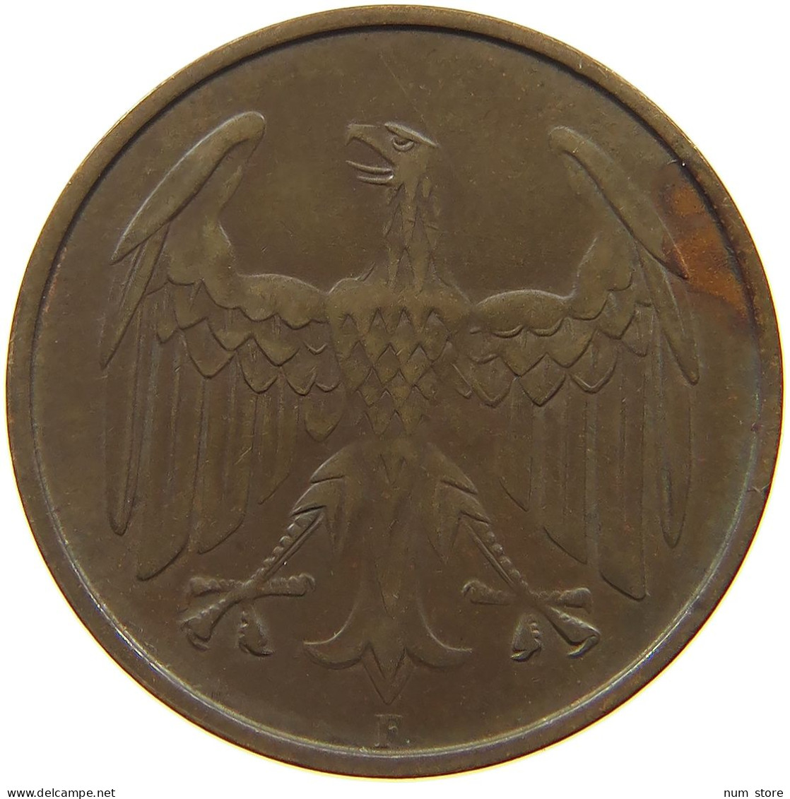 WEIMARER REPUBLIK 4 PFENNIG 1932 F  #a095 0385 - 4 Reichspfennig