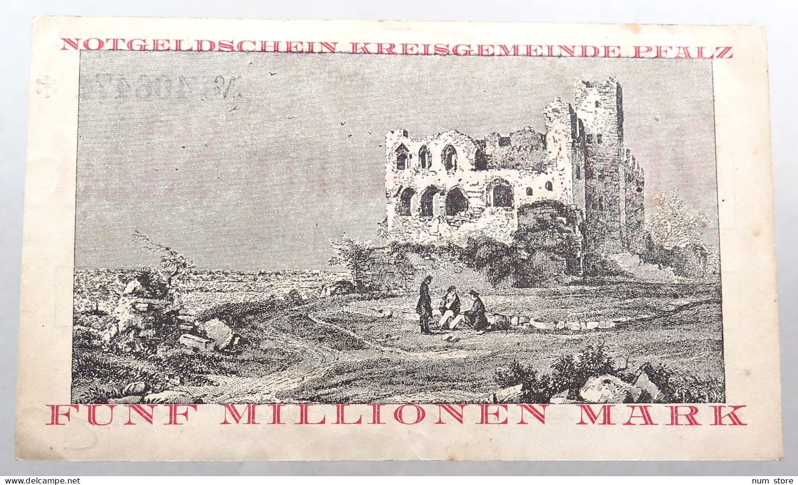 WEIMARER REPUBLIK 5 MILLIONEN MARK 1923 PFALZ #alb052 0649 - 5 Mio. Mark