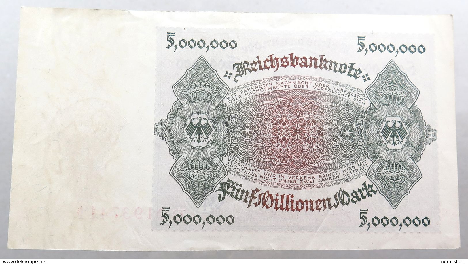 WEIMARER REPUBLIK 5 MILLIONEN MARK 1923 BERLIN #alb052 0661 - 5 Millionen Mark