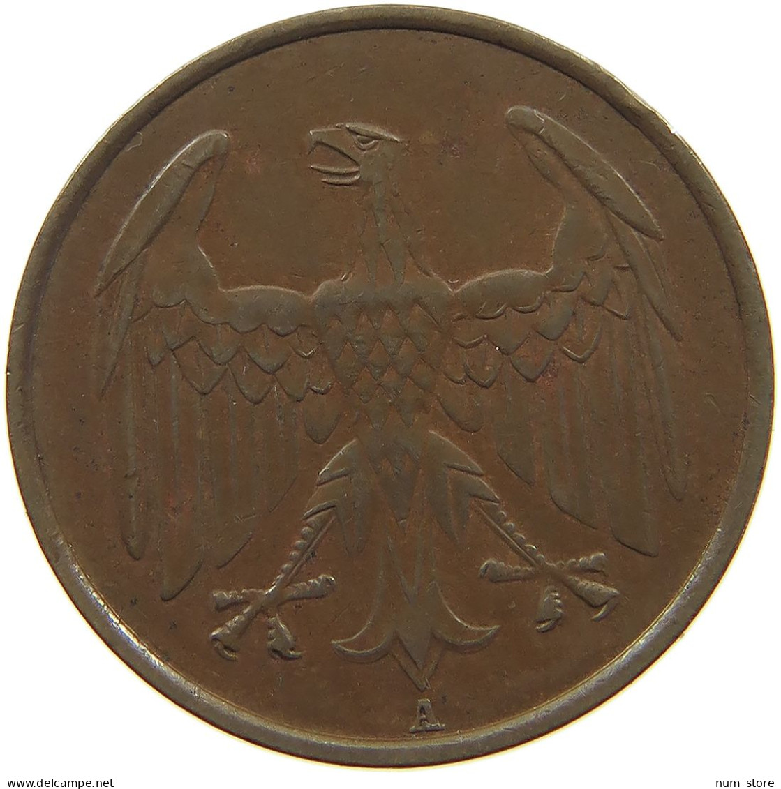 WEIMARER REPUBLIK 4 PFENNIG 1932 A  #c080 0497 - 4 Reichspfennig