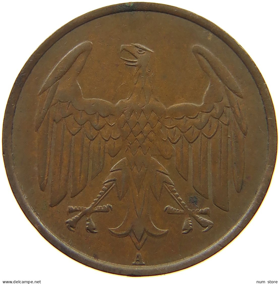 WEIMARER REPUBLIK 4 PFENNIG 1932 A  #a095 0383 - 4 Reichspfennig