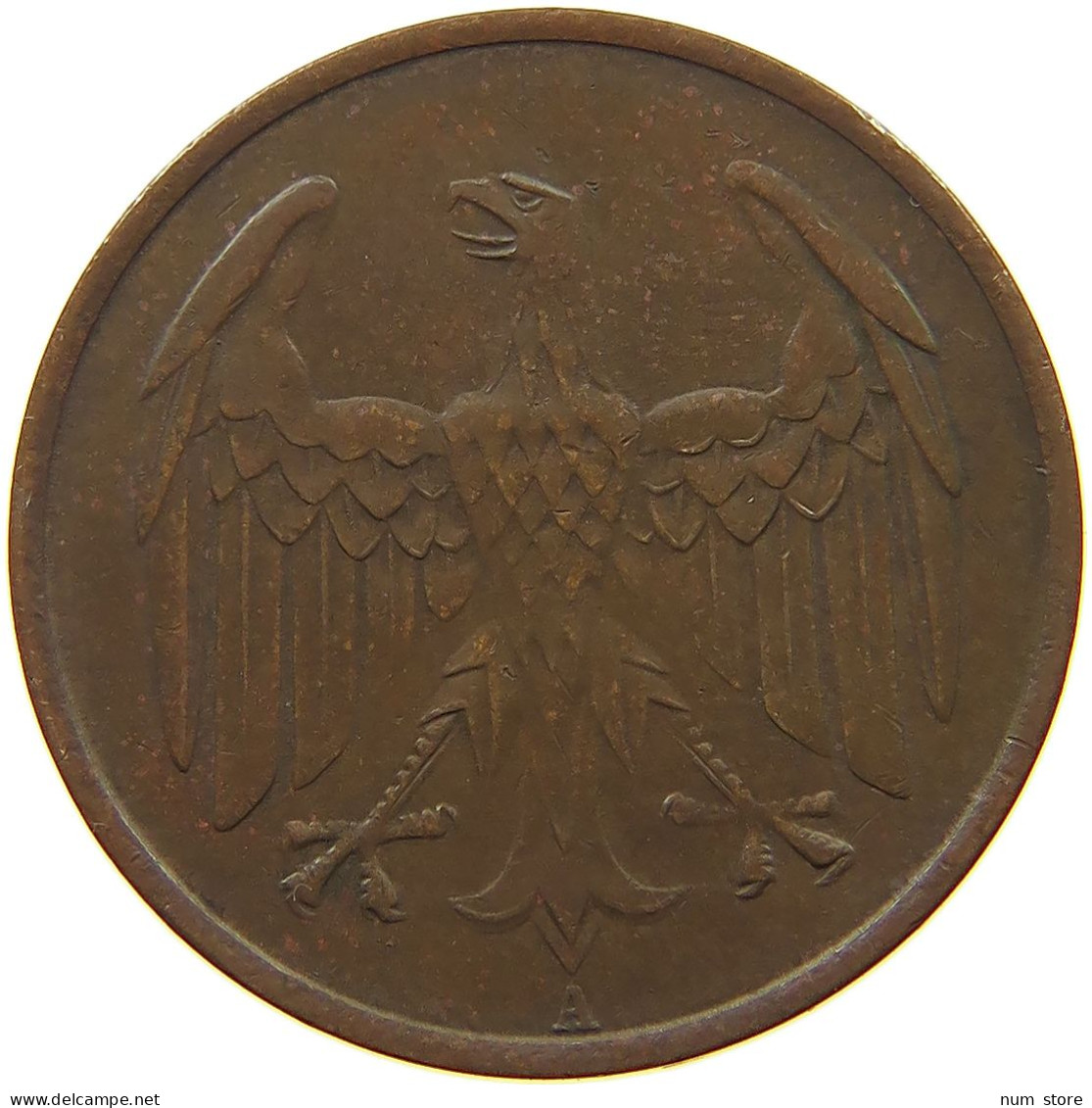 WEIMARER REPUBLIK 4 PFENNIG 1932 A  #a095 0375 - 4 Reichspfennig