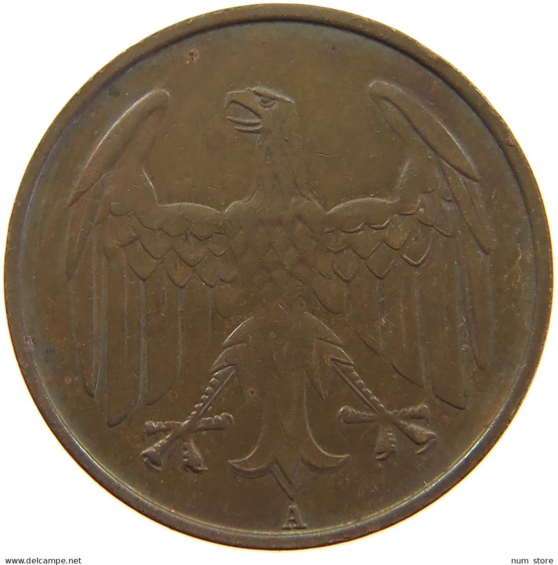 WEIMARER REPUBLIK 4 PFENNIG 1932 A  #a066 0391 - 4 Reichspfennig
