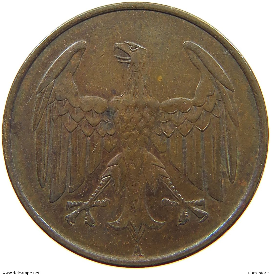 WEIMARER REPUBLIK 4 PFENNIG 1932 A  #a093 0059 - 4 Reichspfennig