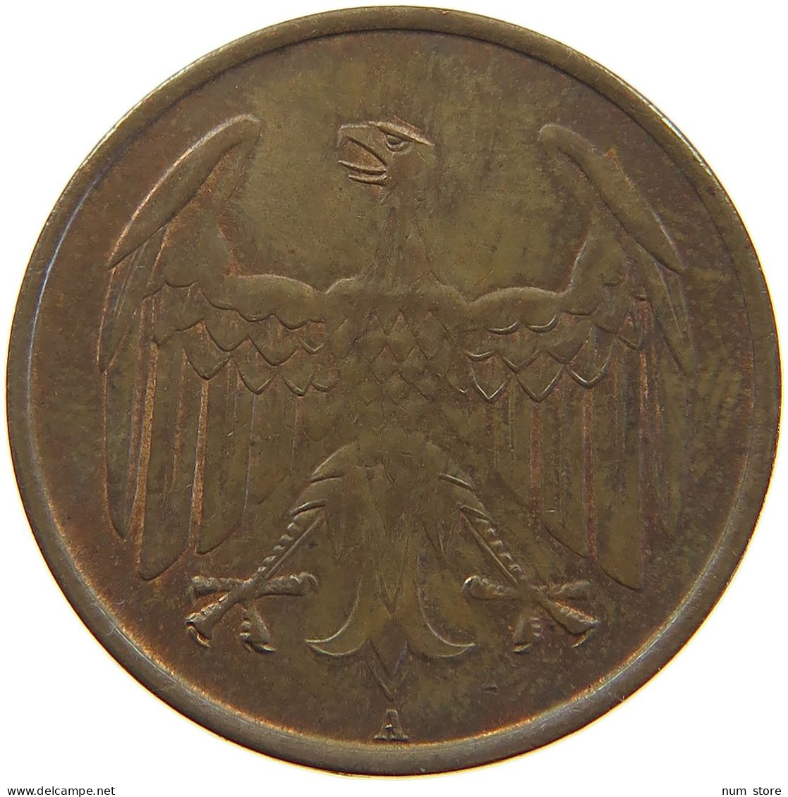 WEIMARER REPUBLIK 4 PFENNIG 1932 A  #a066 0393 - 4 Reichspfennig
