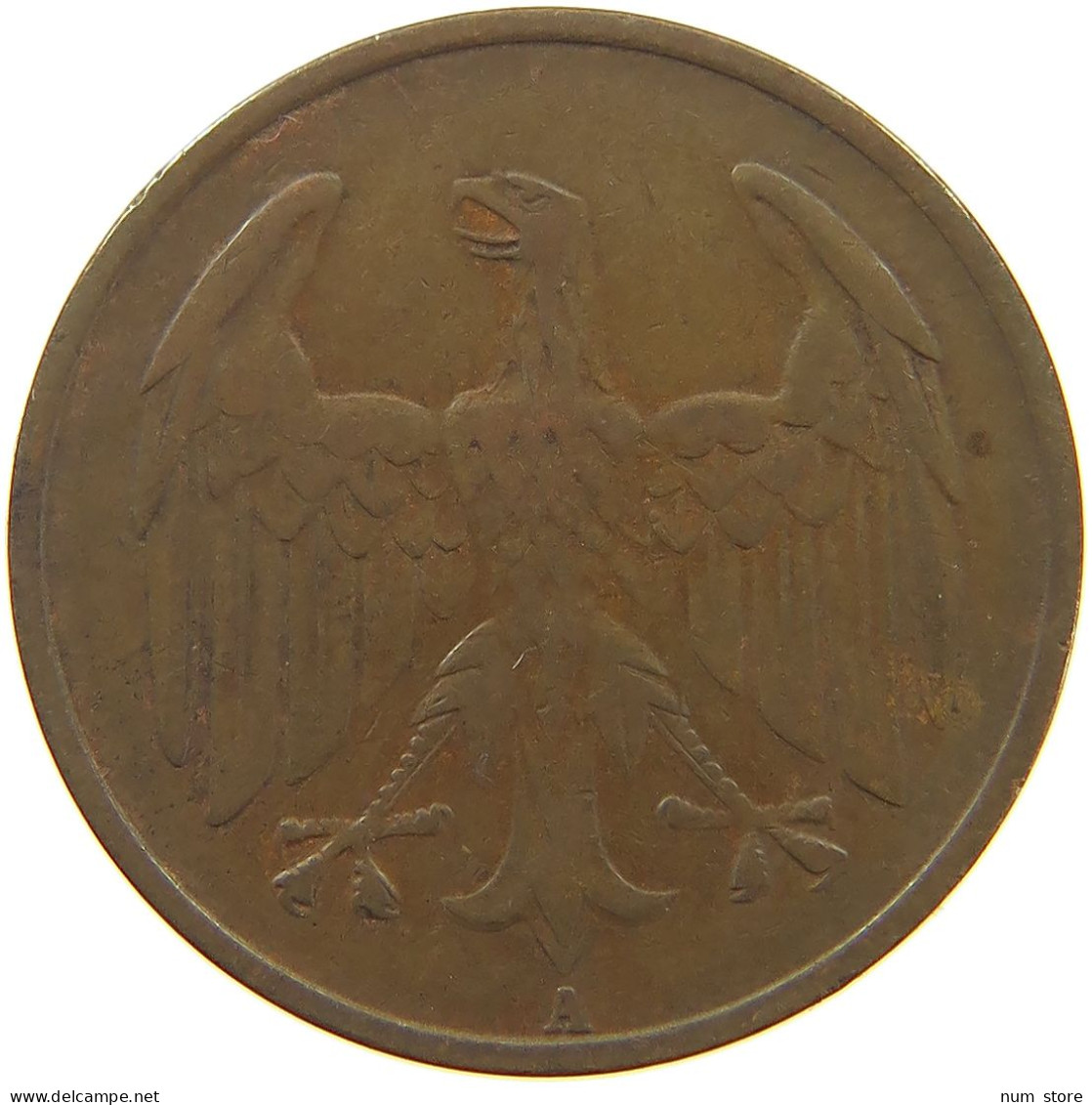 WEIMARER REPUBLIK 4 PFENNIG 1932 A  #a042 0297 - 4 Reichspfennig