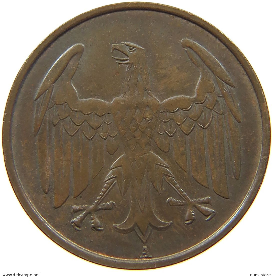 WEIMARER REPUBLIK 4 PFENNIG 1932 A  #a010 0631 - 4 Reichspfennig