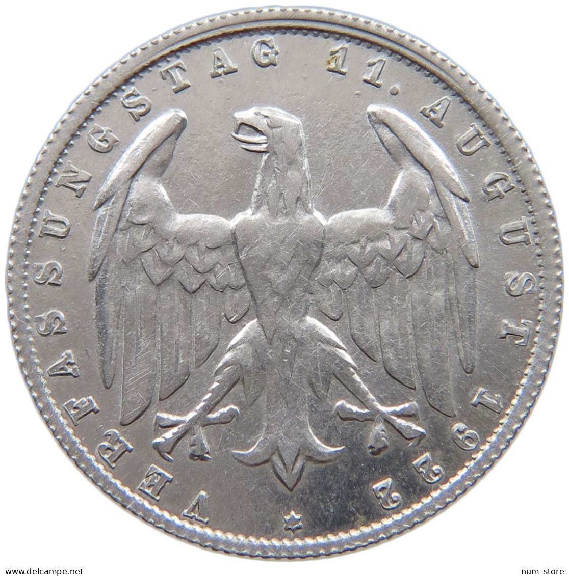 WEIMARER REPUBLIK 3 MARK 1922 G  #a088 0355 - 3 Mark & 3 Reichsmark