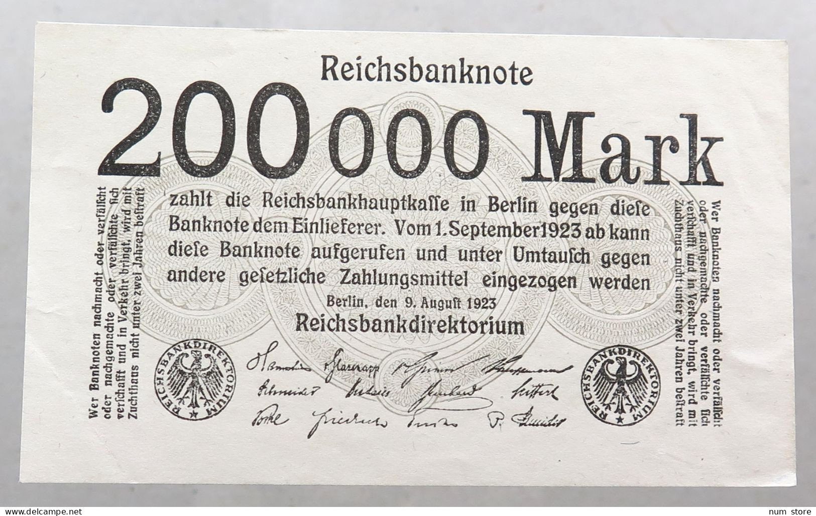 WEIMARER REPUBLIK 200000 MARK 1923  #alb052 0569 - Sonstige & Ohne Zuordnung