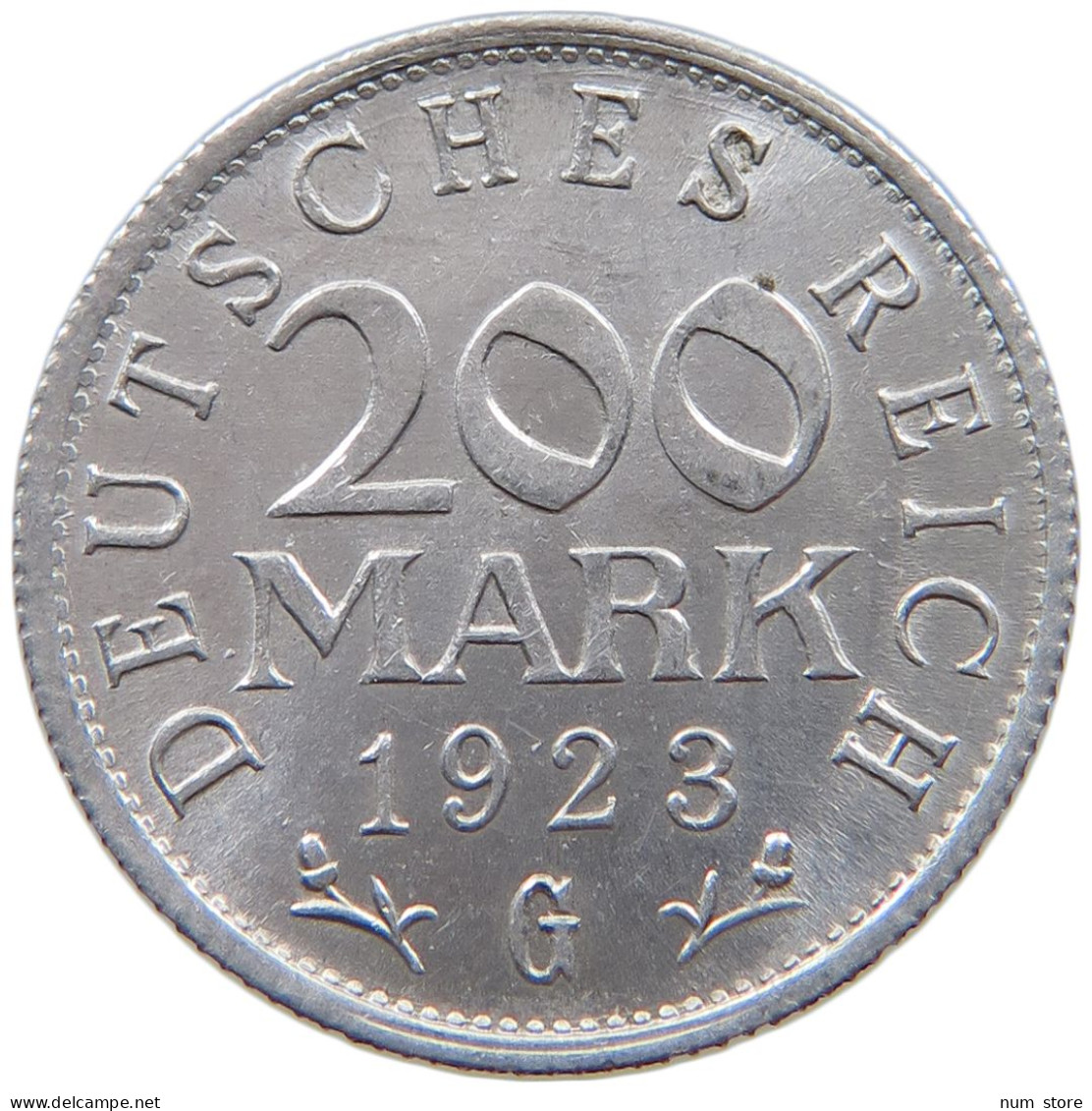 WEIMARER REPUBLIK 200 MARK 1923 G  #a088 0471 - 200 & 500 Mark