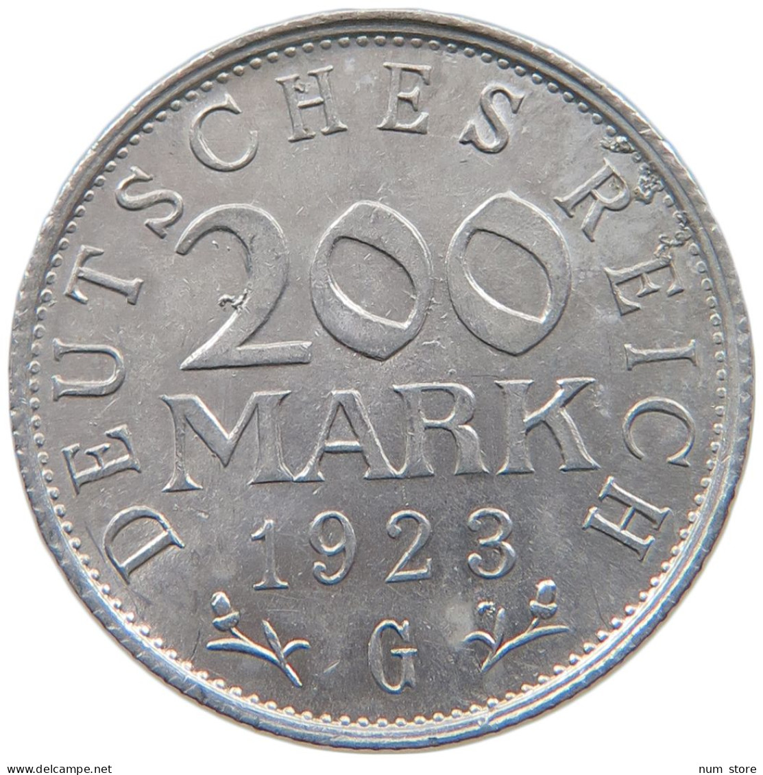 WEIMARER REPUBLIK 200 MARK 1923 G  #a051 0331 - 200 & 500 Mark