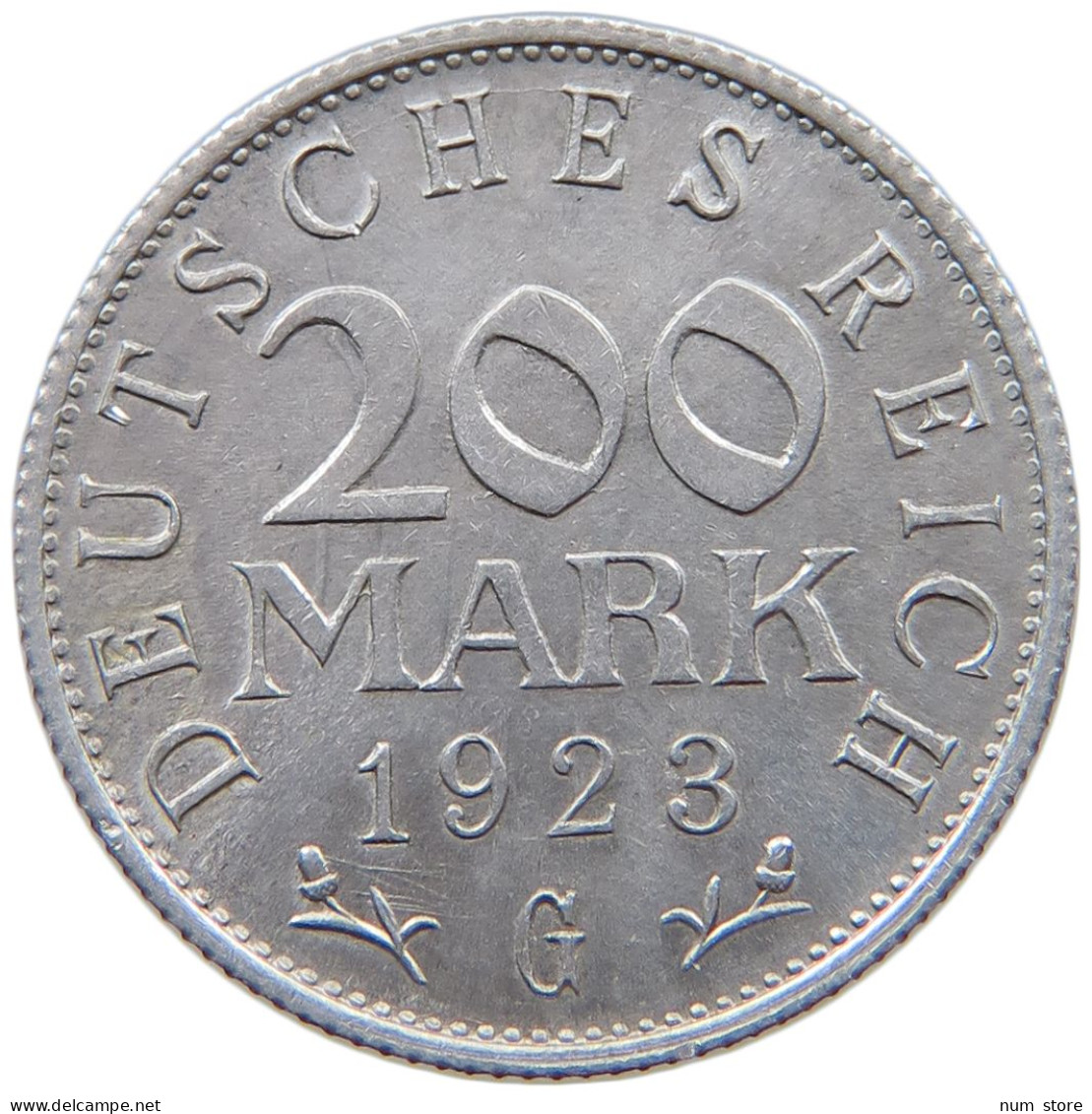 WEIMARER REPUBLIK 200 MARK 1923 G  #a088 0475 - 200 & 500 Mark