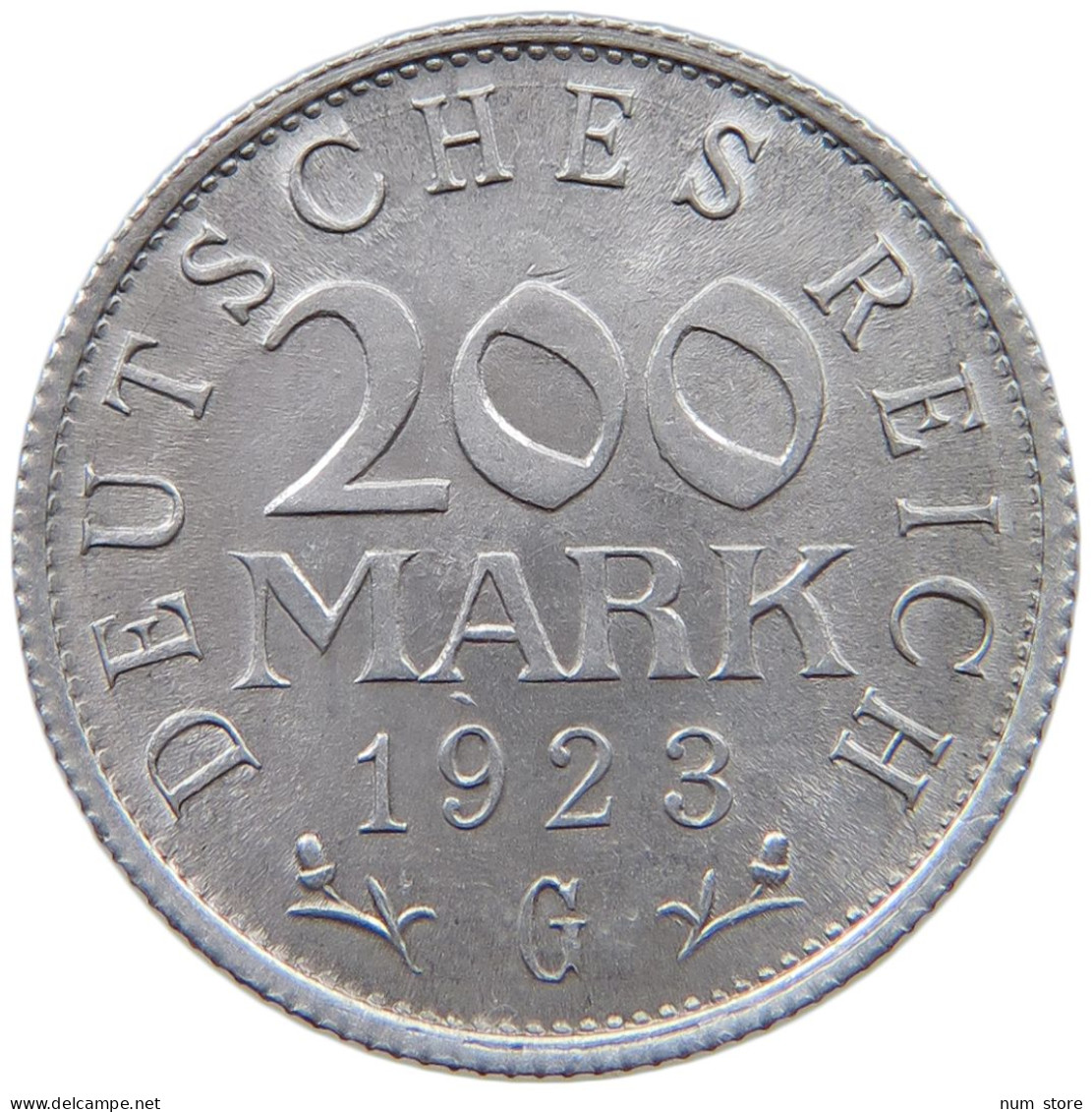 WEIMARER REPUBLIK 200 MARK 1923 G  #a068 0583 - 200 & 500 Mark