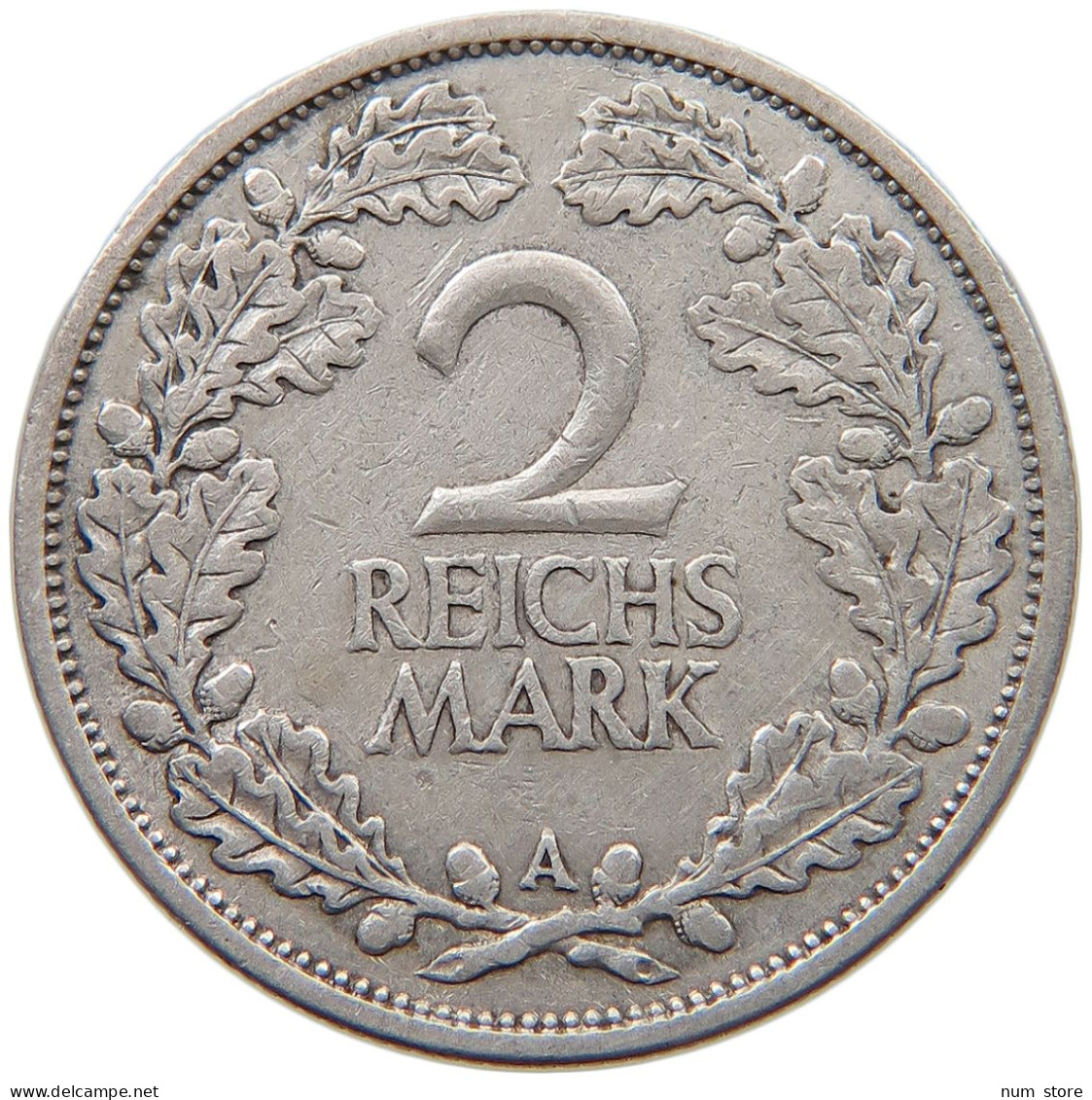 WEIMARER REPUBLIK 2 MARK 1926 A  #t118 0147 - 2 Reichsmark