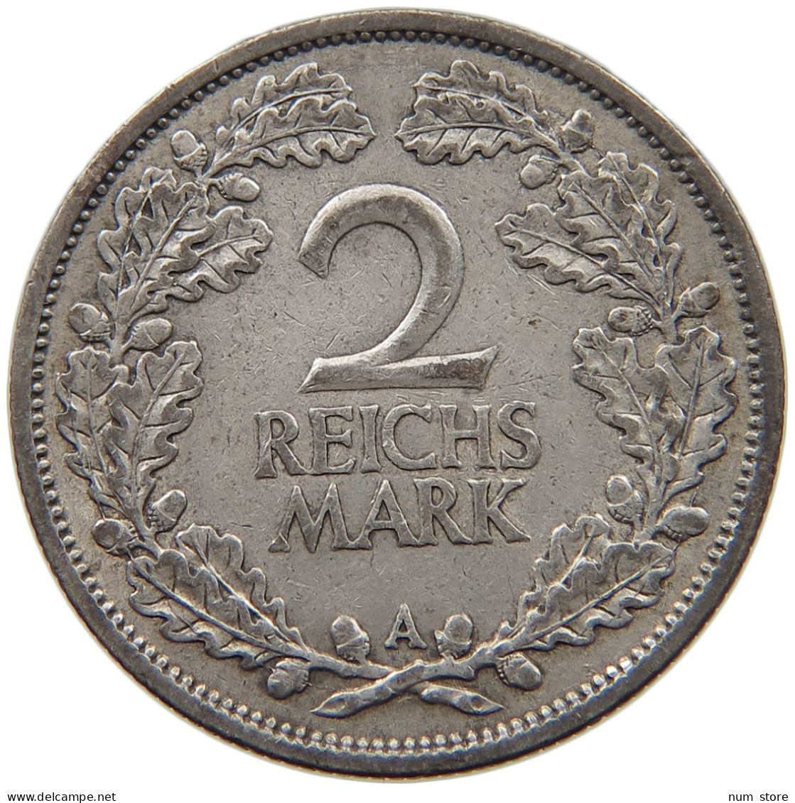 WEIMARER REPUBLIK 2 MARK 1926 A  #c003 0221 - 2 Reichsmark