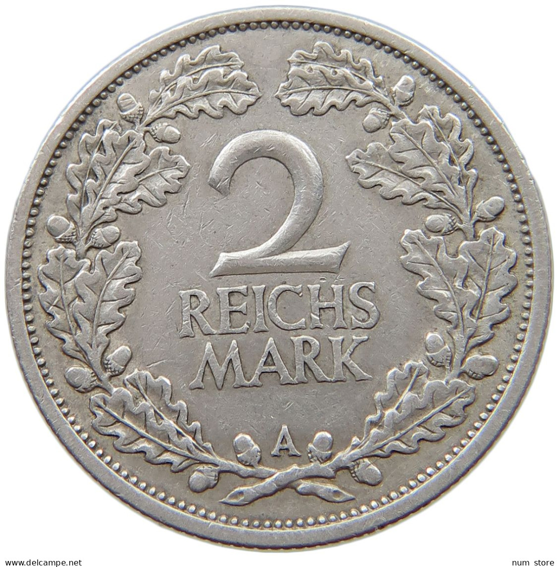 WEIMARER REPUBLIK 2 MARK 1926 A  #t148 0205 - 2 Reichsmark