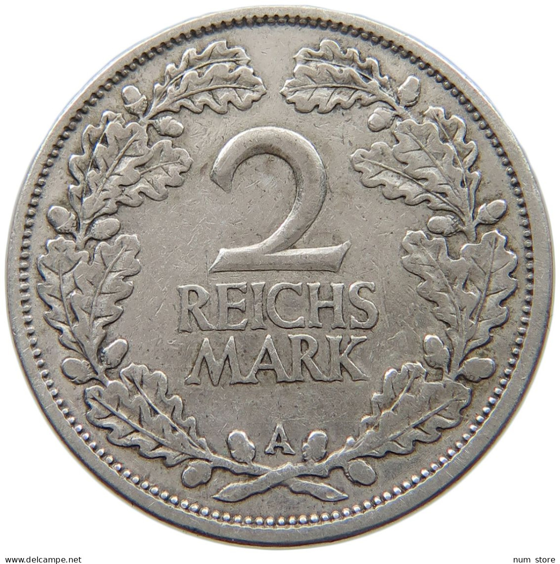 WEIMARER REPUBLIK 2 MARK 1925 A  #t005 0133 - 2 Reichsmark