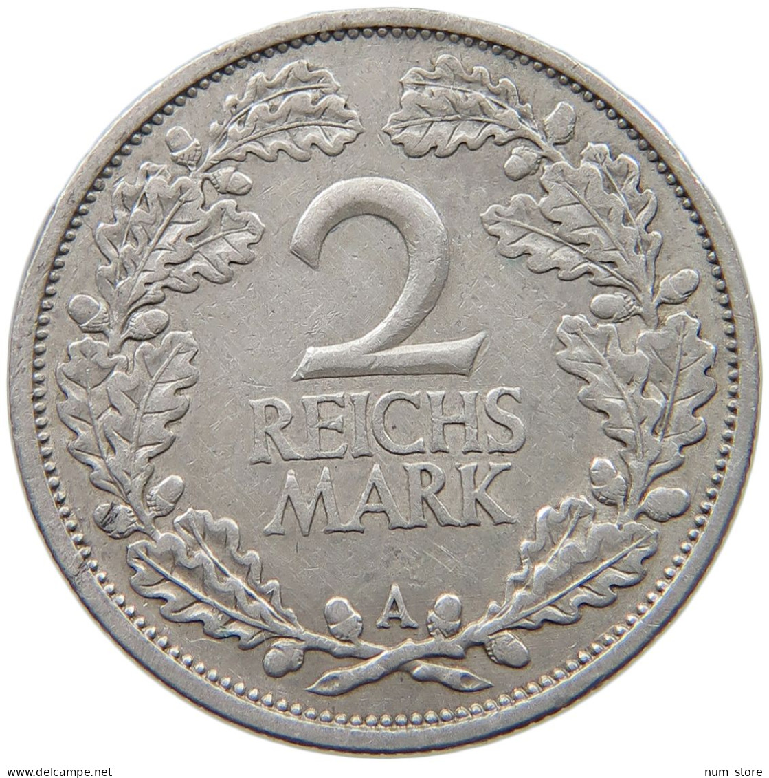 WEIMARER REPUBLIK 2 MARK 1925 A  #t003 0215 - 2 Reichsmark