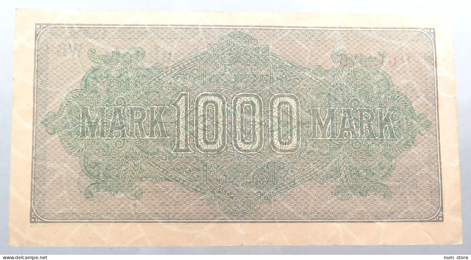 WEIMARER REPUBLIK 1000 MARK 1922  #alb052 0353 - 1000 Mark