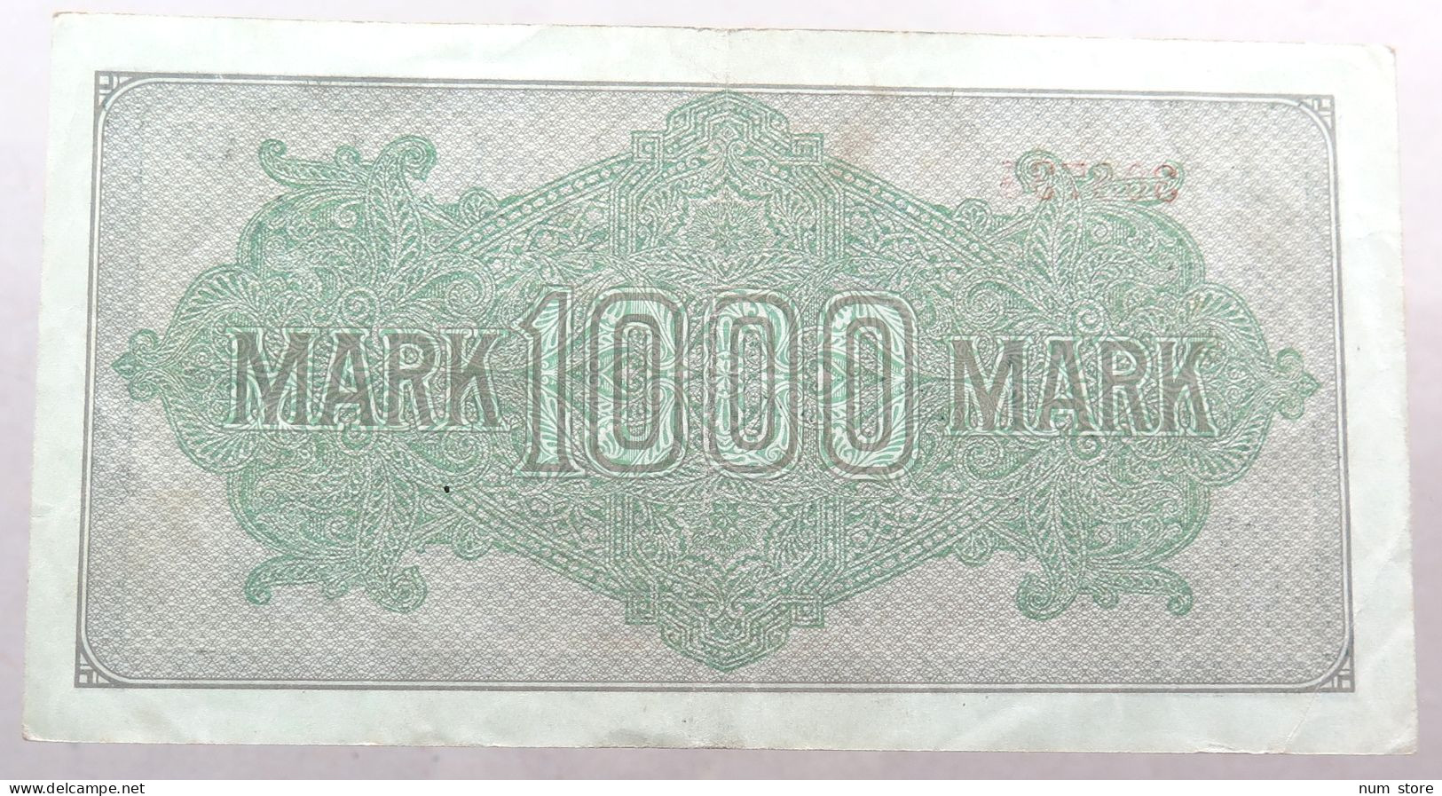 WEIMARER REPUBLIK 1000 MARK 1922  #alb052 0313 - 1000 Mark