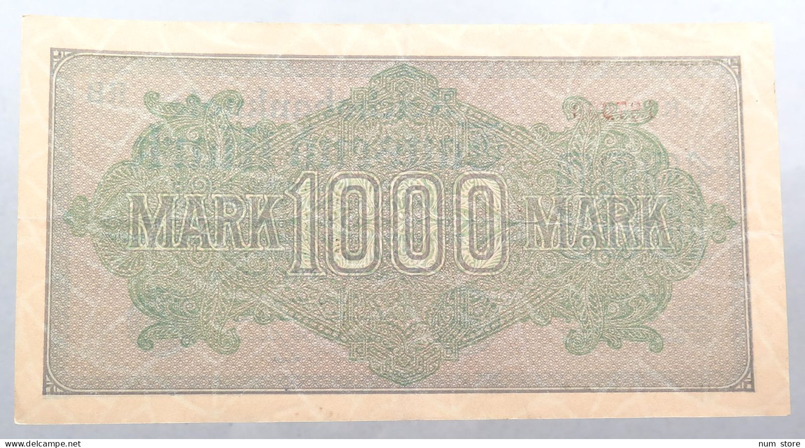 WEIMARER REPUBLIK 1000 MARK 1922  #alb052 0291 - 1000 Mark