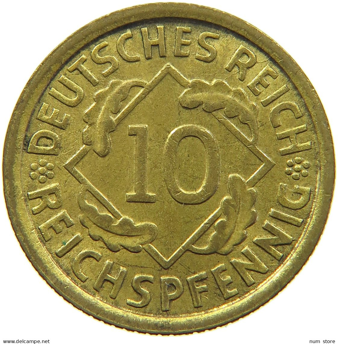 WEIMARER REPUBLIK 10 PFENNIG 1925 G  #tm5 0105 - 10 Renten- & 10 Reichspfennig