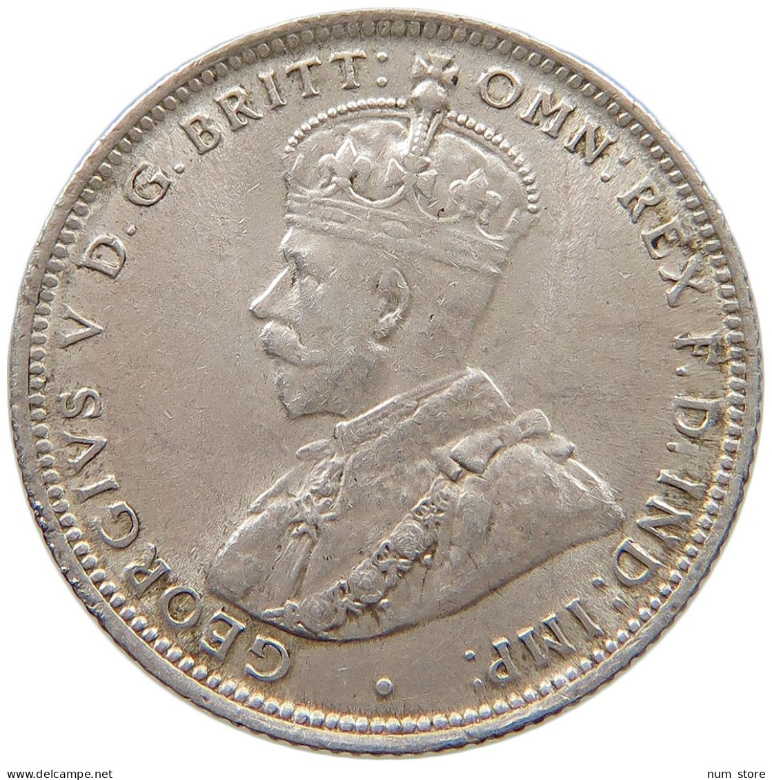 WEST AFRICA SHILLING 1913 George V. (1910-1936) #t115 0105 - Collections