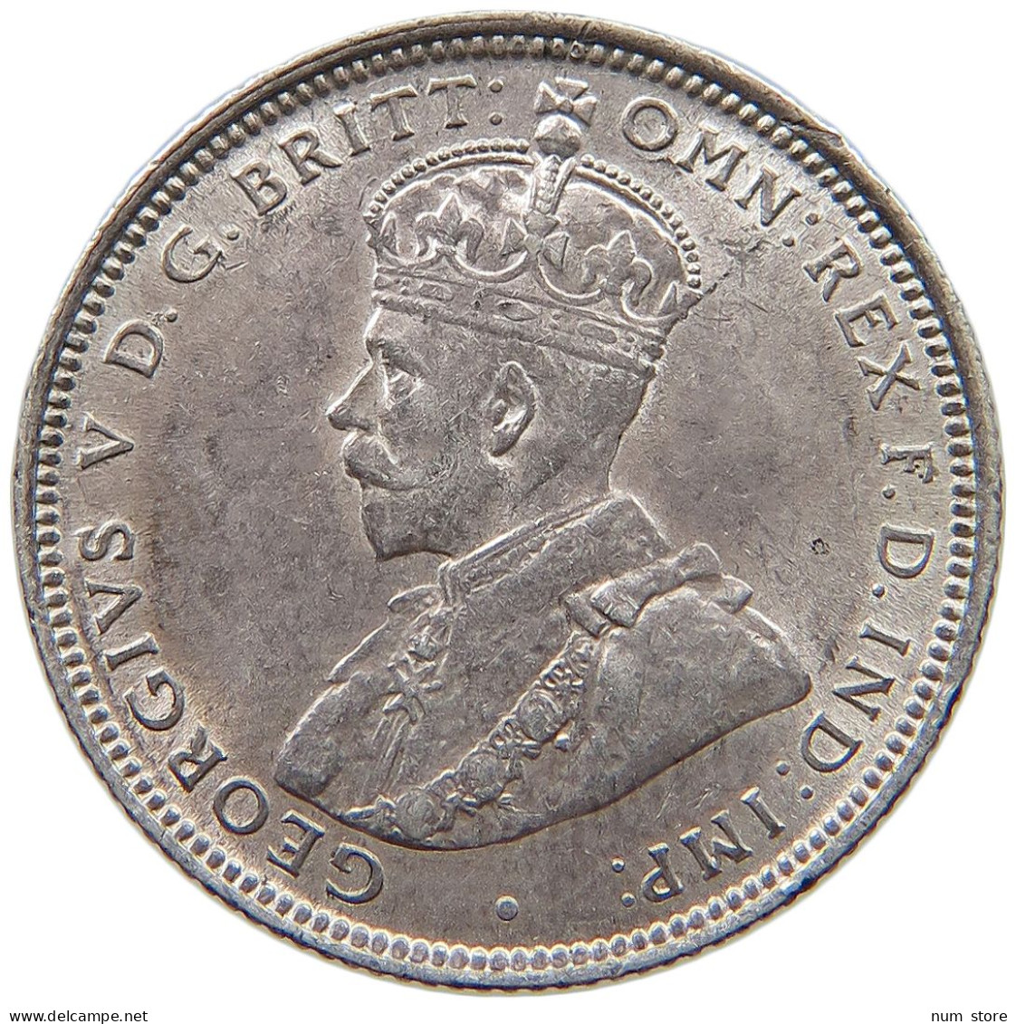 WEST AFRICA SHILLING 1913 George V. (1910-1936) #t111 1123 - Sammlungen