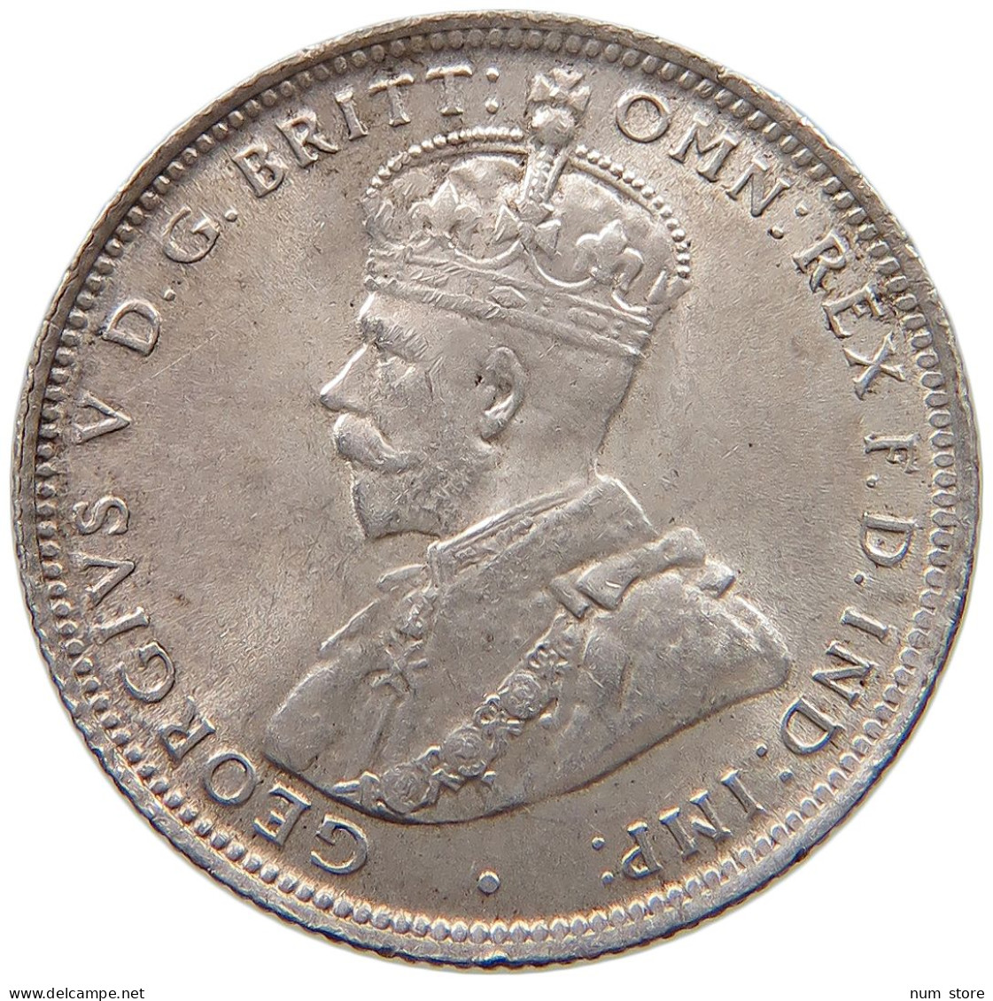 WEST AFRICA SHILLING 1913 George V. (1910-1936) #t111 1121 - Collections