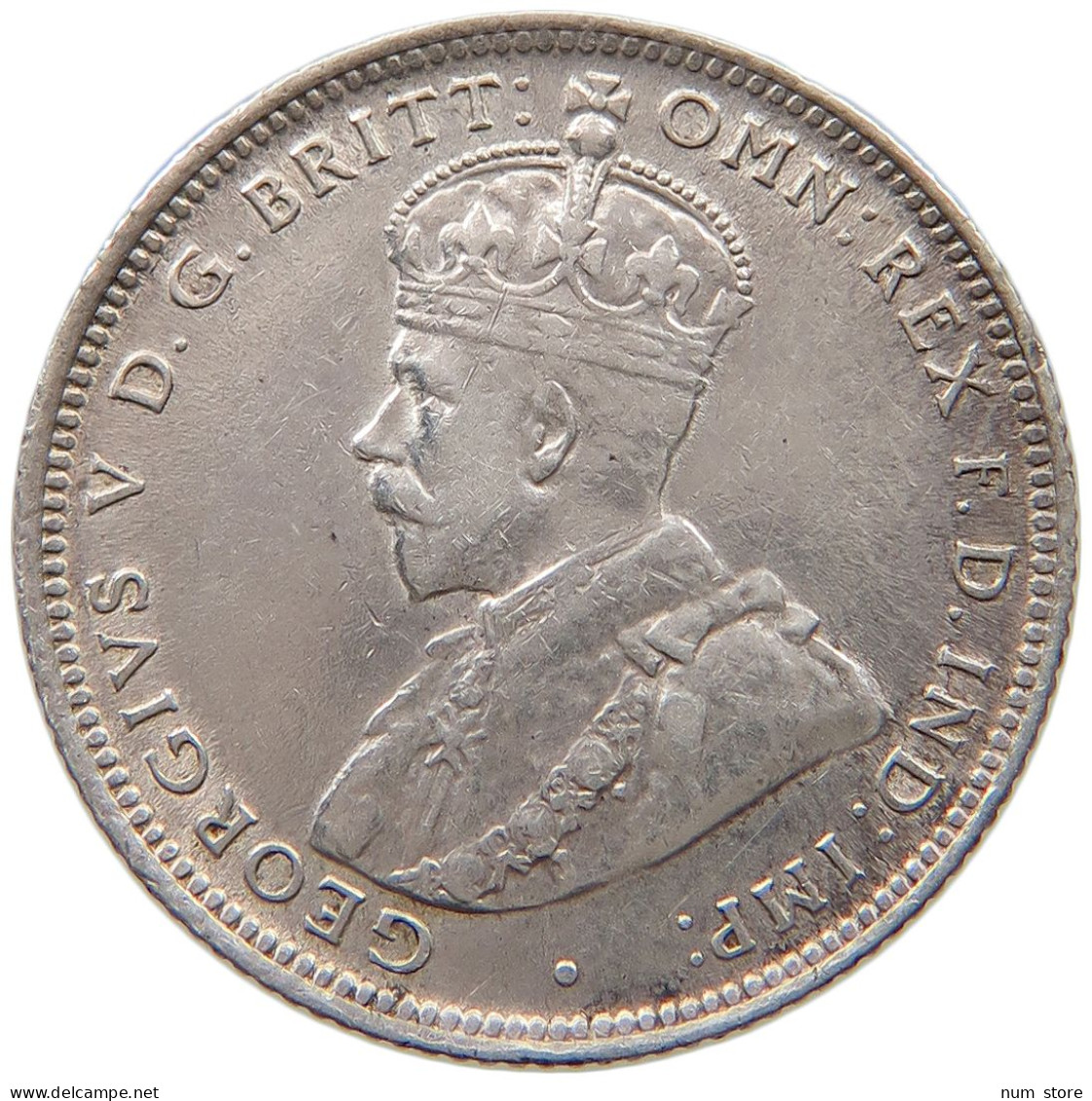 WEST AFRICA SHILLING 1913 George V. (1910-1936) #t085 0251 - Sammlungen