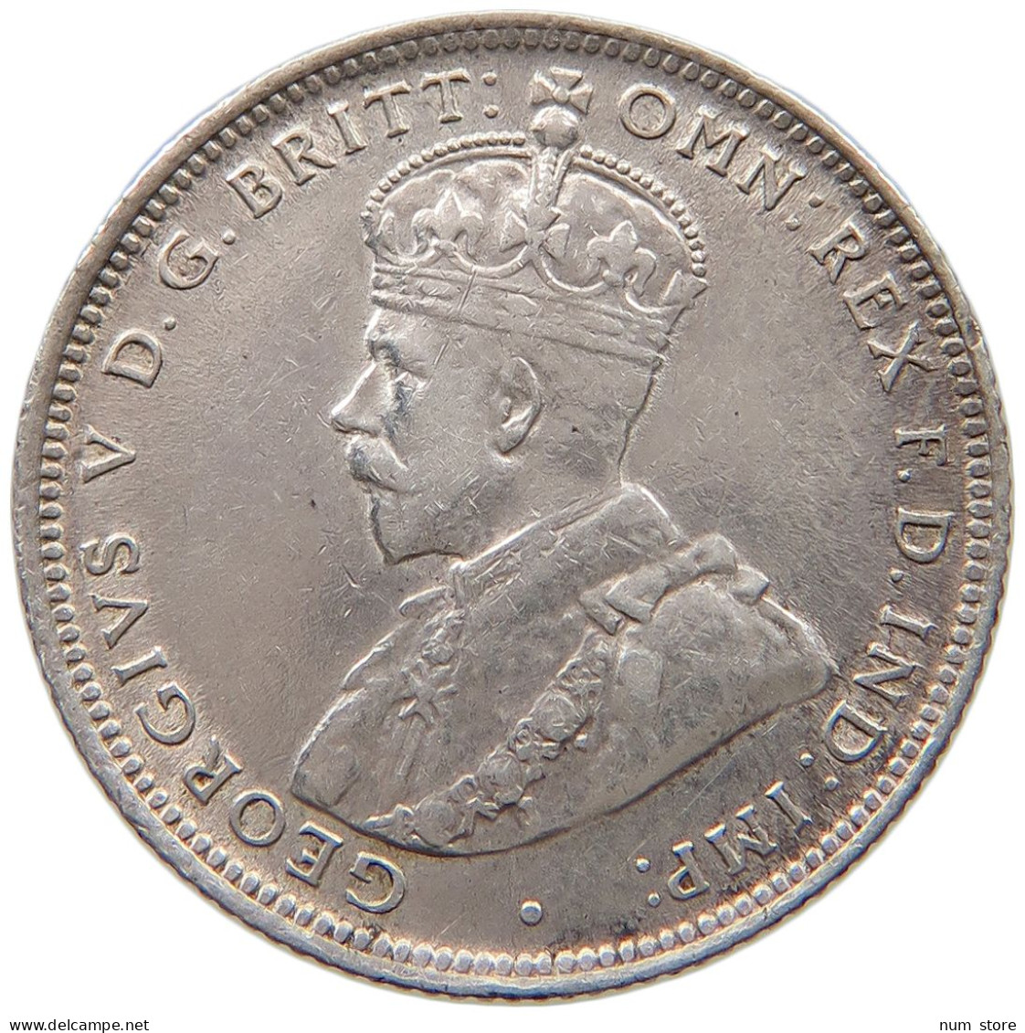 WEST AFRICA SHILLING 1913 George V. (1910-1936) #t085 0251 - Collections