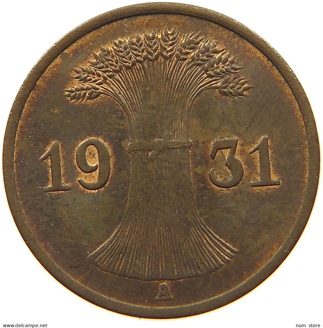 WEIMARER REPUBLIK PFENNIG 1931 A  #c082 0301 - 1 Renten- & 1 Reichspfennig