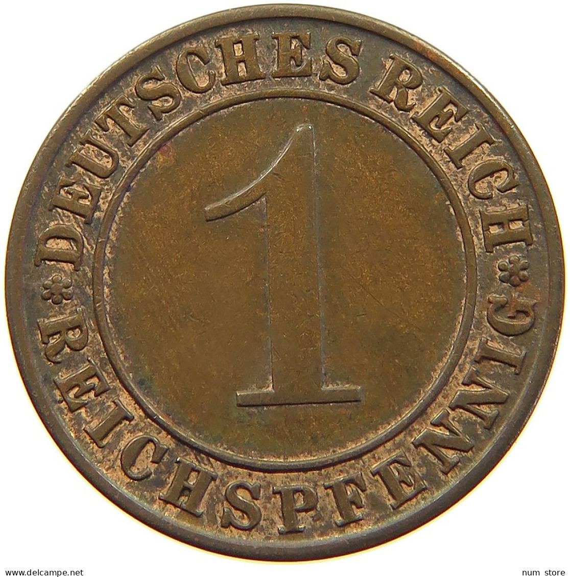 WEIMARER REPUBLIK PFENNIG 1928 A  #c082 0287 - 1 Renten- & 1 Reichspfennig