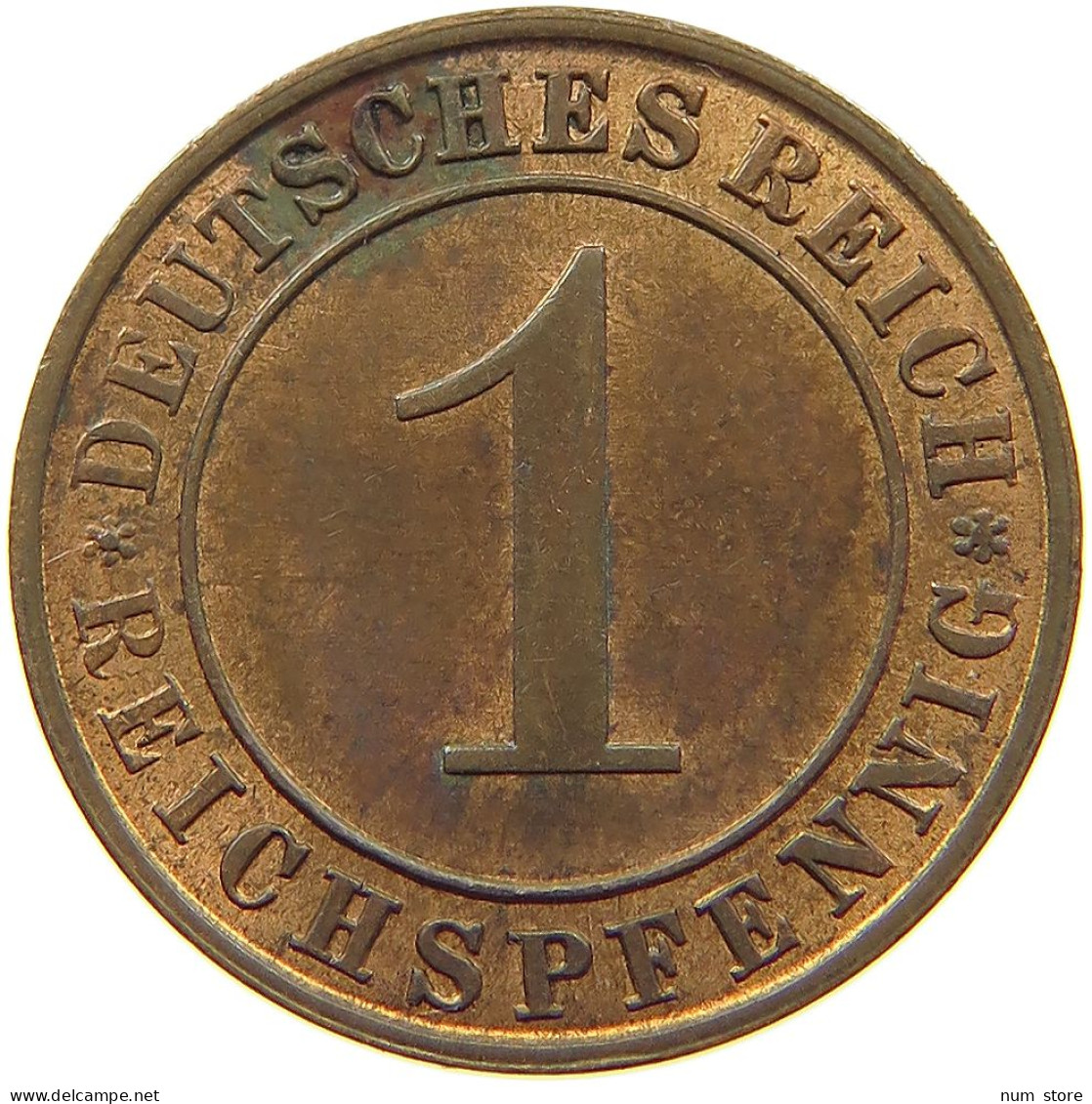 WEIMARER REPUBLIK PFENNIG 1929 A  #a014 0269 - 1 Rentenpfennig & 1 Reichspfennig