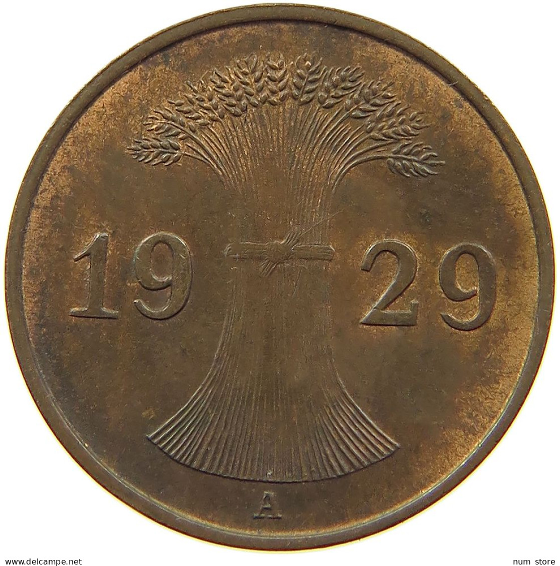 WEIMARER REPUBLIK PFENNIG 1929 A  #a014 0269 - 1 Renten- & 1 Reichspfennig